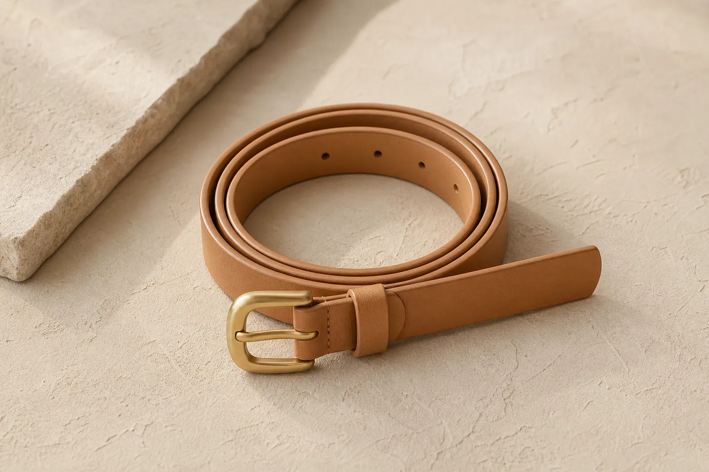 Signature Slim Vegan Leather Belt Muse