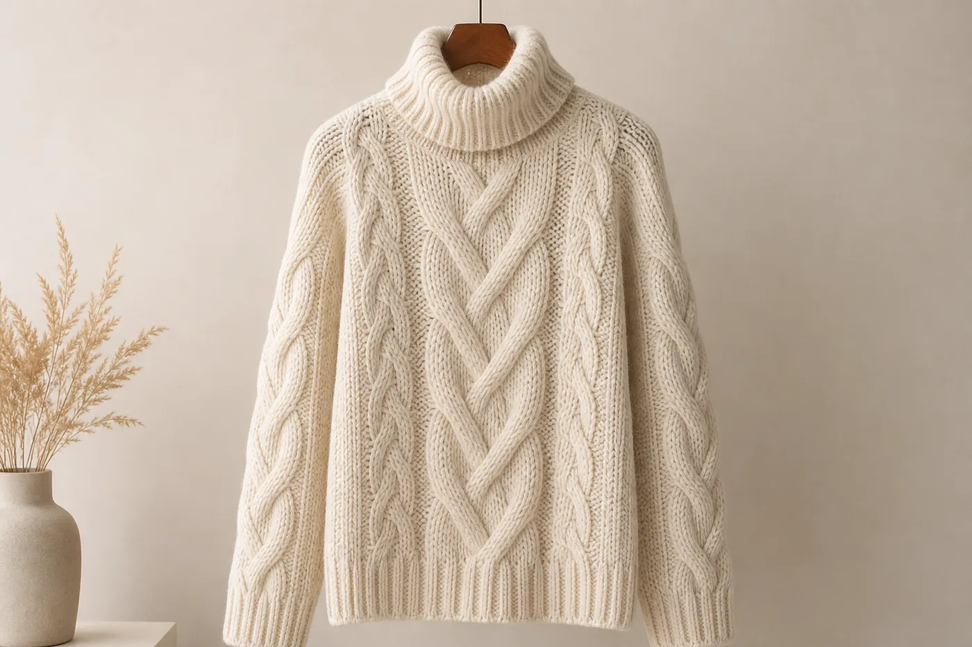 Iconic Cable-Knit Wool Jumper Signature