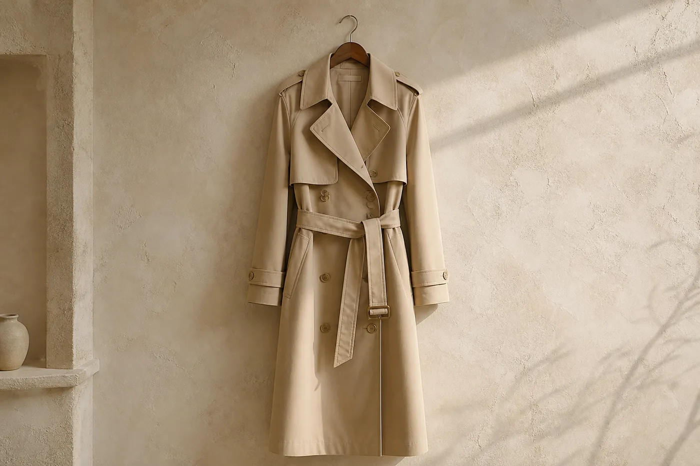 Long Cotton Trench in Mastic No.16